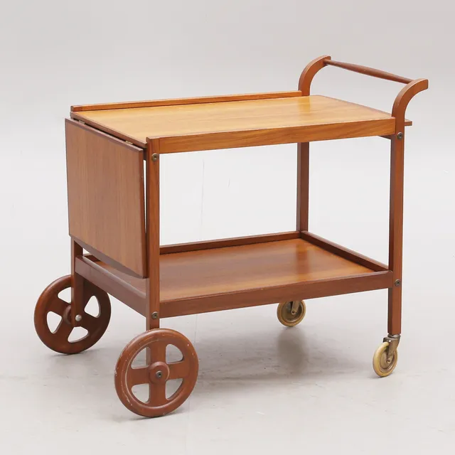 SERVERINGSVAGN, teak/mahogny, 1960-tal.