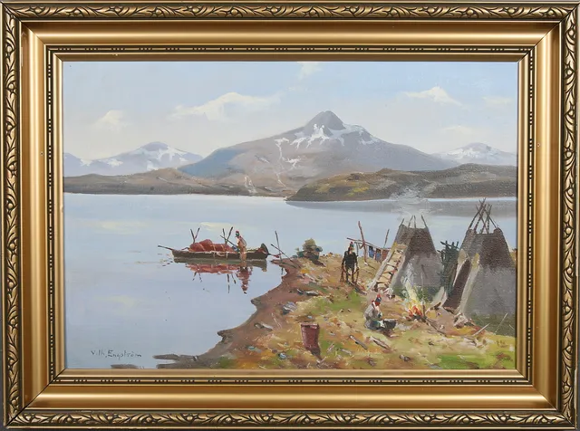 VILHELM ENGSTRÖM. Olja på duk, signerad.
