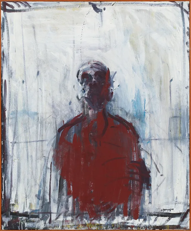 LARS JOHANSSON. "Figur I" olja på duk, signerad.