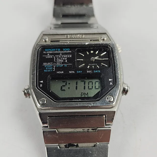 ARMBANDSUR, Seiko, sports 100, 1970-tal.
