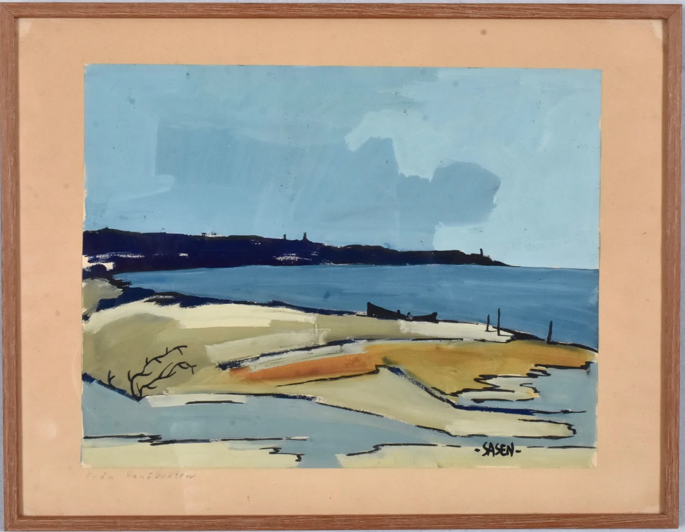 STIG SASEN. Gouache. — Paintings — Halmstads Auktionskammare