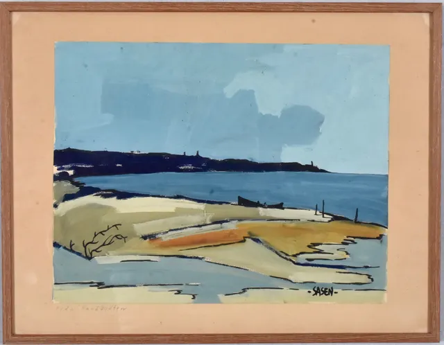 STIG SASEN. Gouache.