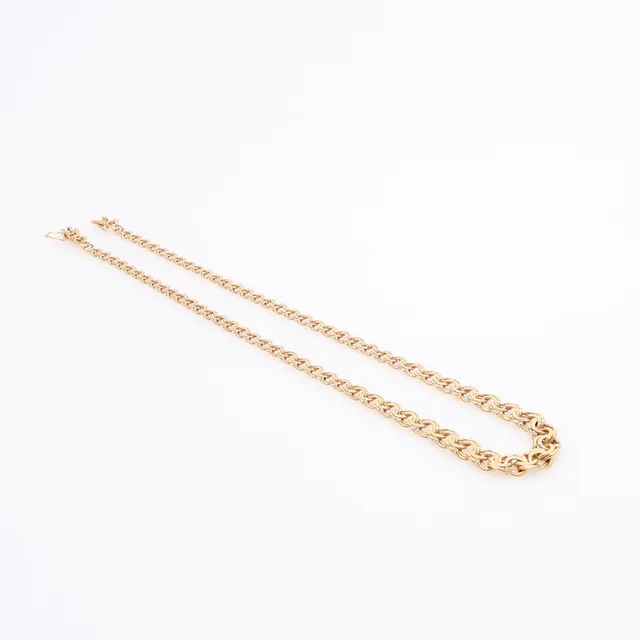COLLIER, 18K GULD, DOSERAD BISMARCKLÄNK, Ca. 25,1 g.