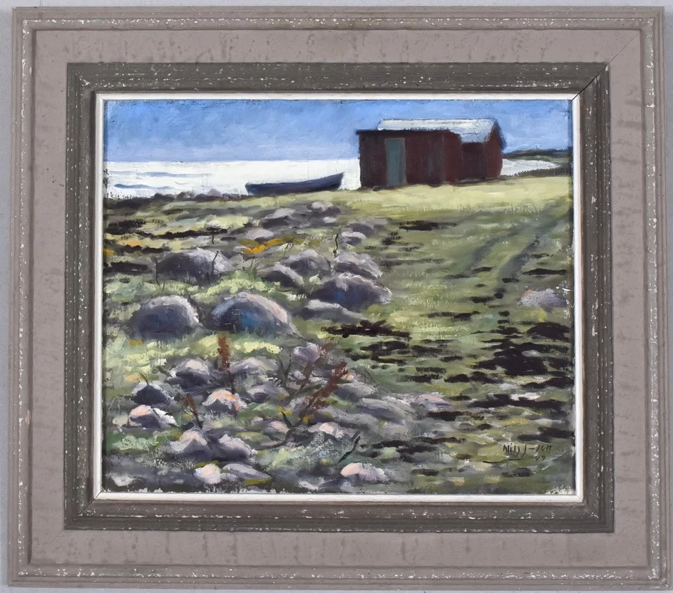 NILS JOHANSSON. Olja på duk. — Paintings — Halmstads Auktionskammare