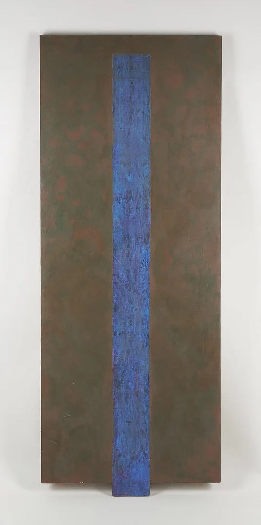 PAUL OSIPOW. "Stämningsfull pelare", a tergo signerad samt daterad -79, olja på duk, uppfodrad på pannå. — Paintings — Stockholms Auktionsverk Helsinki