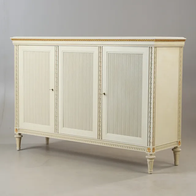 SIDEBOARD, målat, gustaviansk stil.