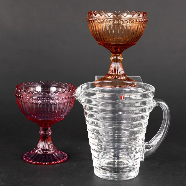 AINO AALTO & ARMI RATIA. Skålar och kanna, "Mariskooli" och "Bölgeblick", Iittala.