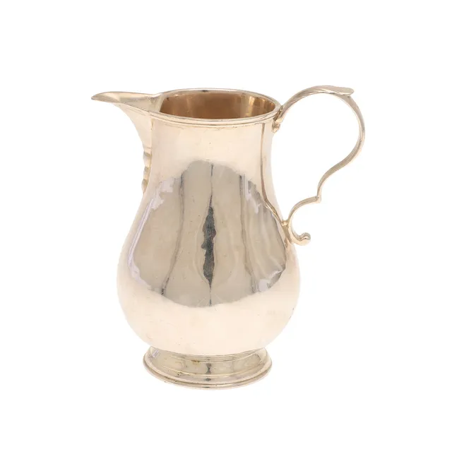 A SPARROW BEAK SILVER MILK JUG.