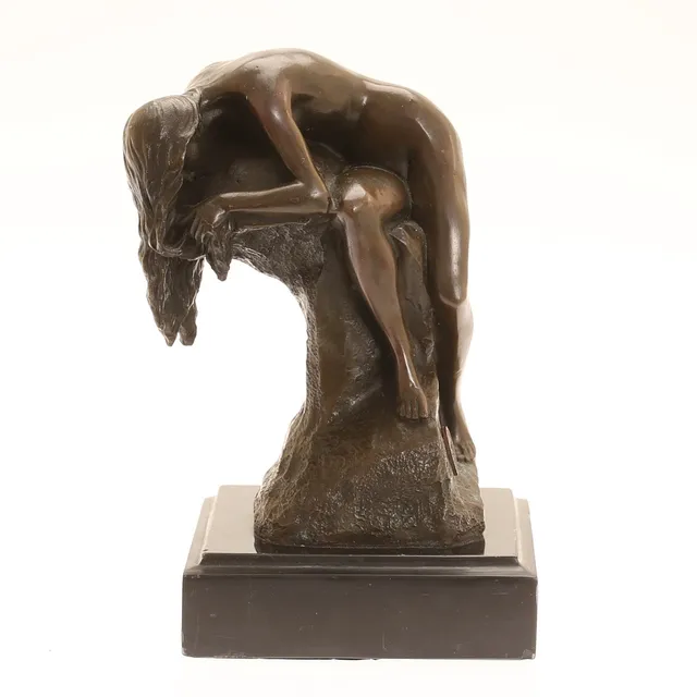 MAX MILO. Skulptur, brons, 1900-tal.