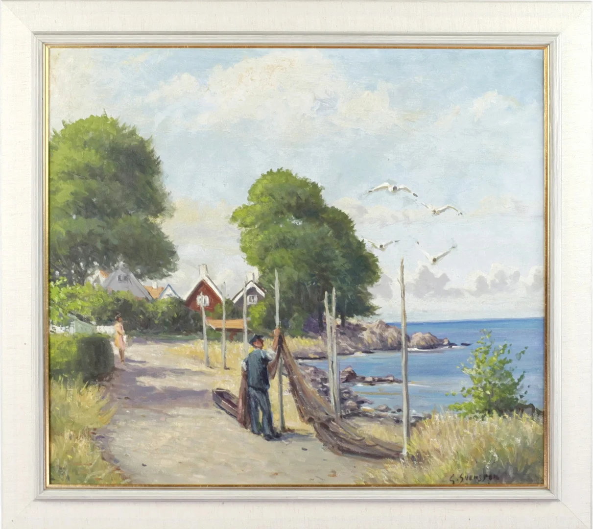 GÖTE SVENSSON. Olja på duk, "Arild 1980", signerad. — Paintings — Höganäs Auktionsverk