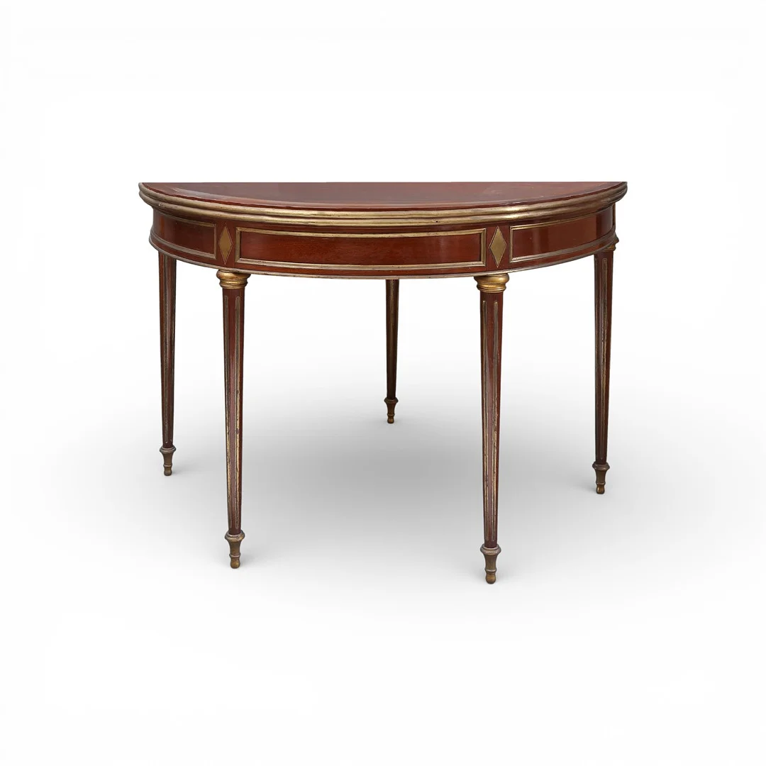 DIRECTORY French game table in mahogany and brass, from the 19th century. — Tables — Balclis