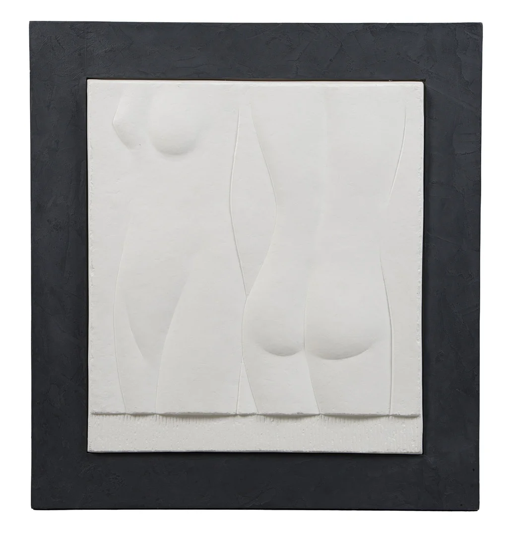 TONY YATES, PLASTER RELIEF, ‘DEUX FEMMES’. — Sculptures & Bronzes — Bishop & Miller