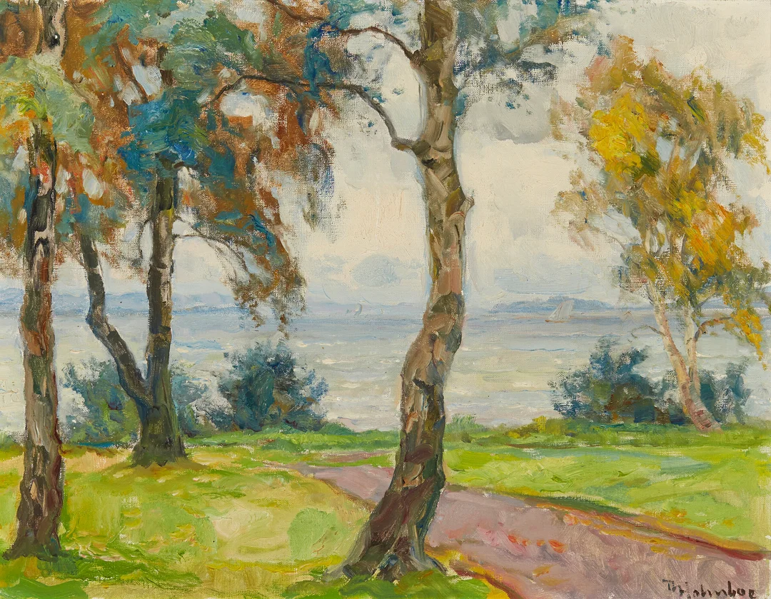 Holmboe, Thorolf — "Høst" Aasgaardstrand — Kunst/Maleri — Blomqvist