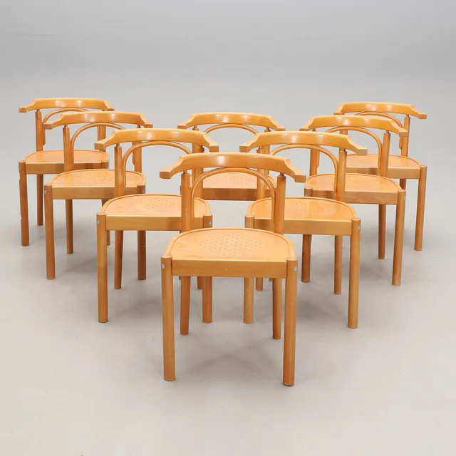 TOMAS JELINEK. KARMSTOLAR, "Kalix", 8 st, IKEA, 1980-tal.