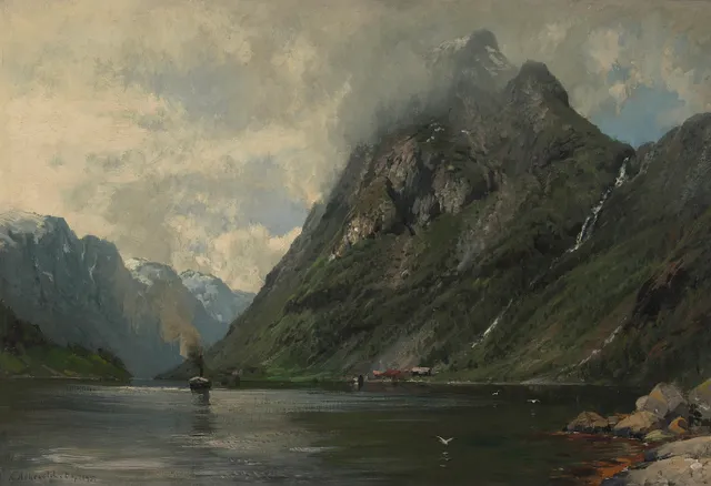 Askevold, Anders — Fjordlandskap, 1895