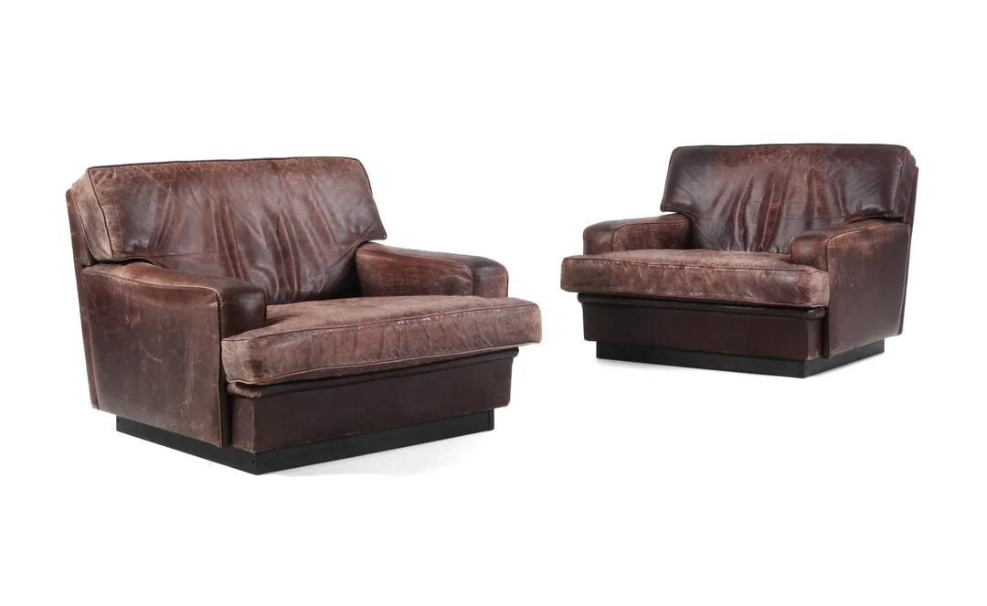 Danish furniture manufacturer. Pair of armchairs, 1970s (2) — Furniture/Lounge chairs — Lauritz