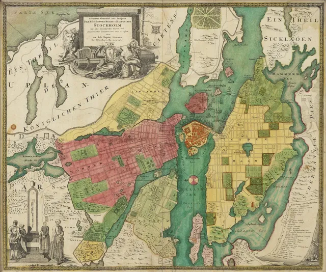 Johann Baptist Homann, Karta, 1700-tal, "Stockholm".