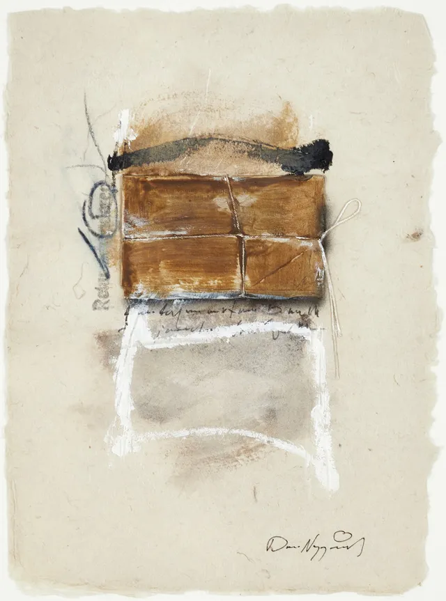 DAN NYGÅRDS (1944-2023). Blandteknik/collage, signerat.