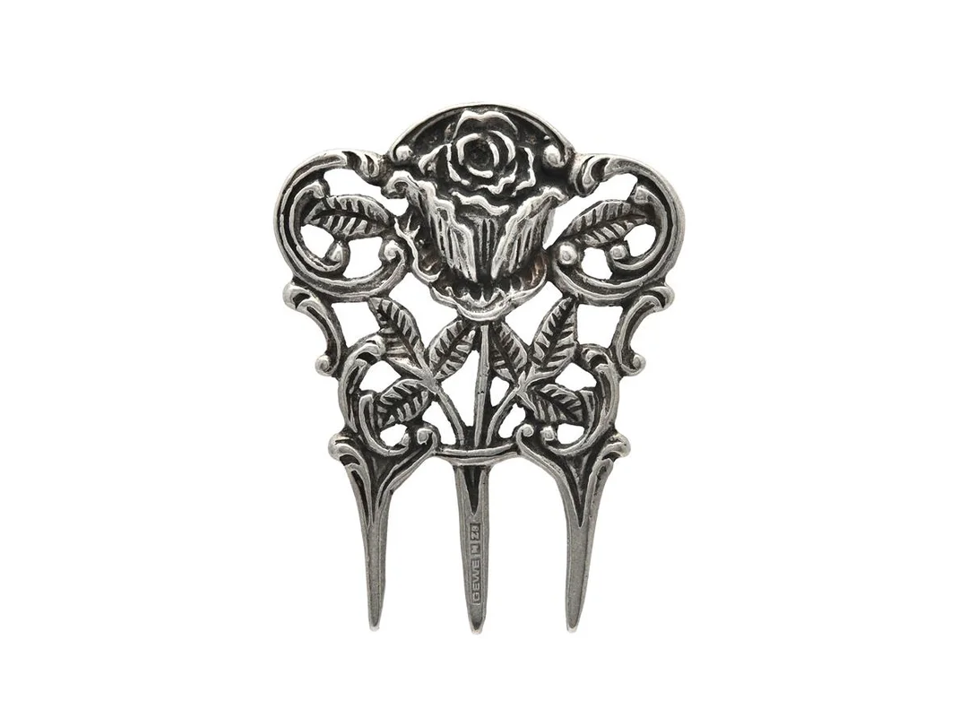 HÅRKAM, silver, längd 5 cm, GEWE, 1974, vikt 15,1 g — Silver/Övrigt — Kaplans