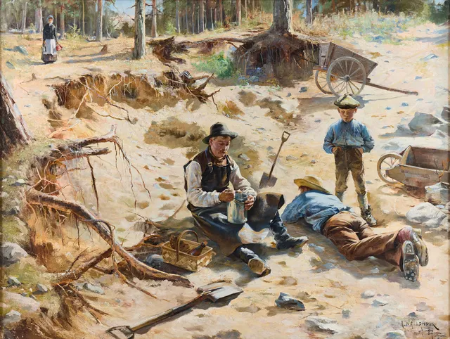 ALF WALLANDER. En stunds vila.