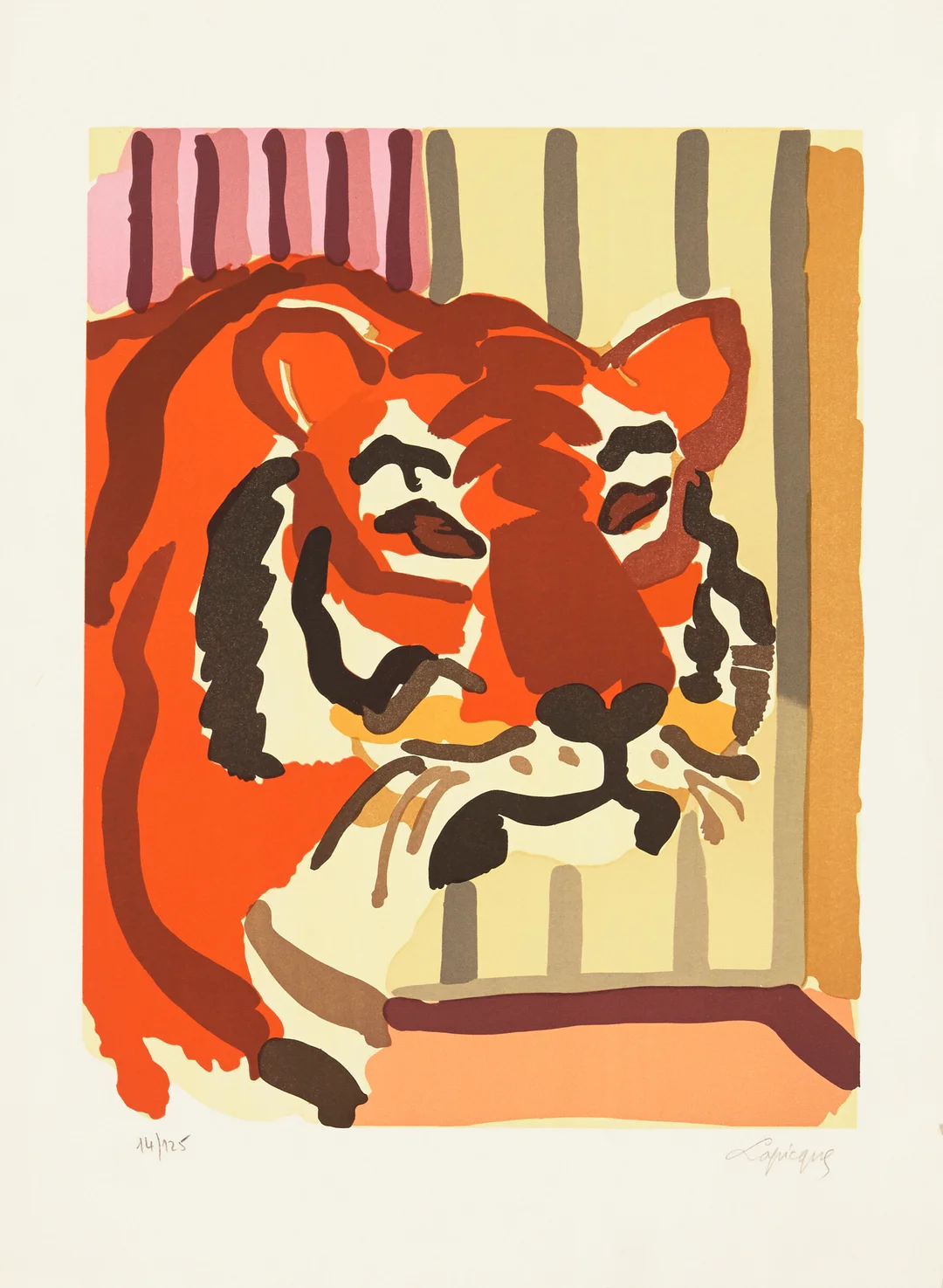 Lapicque, Charles — Tiger — Kunst/Grafikk — Blomqvist