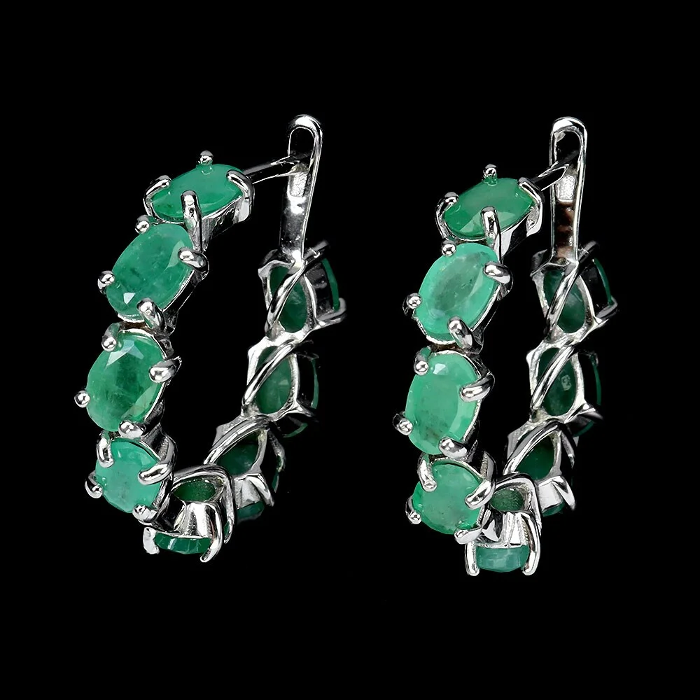 Earrings made of rhodium-plated sterling silver — Jewellery/Earrings — Lauritz