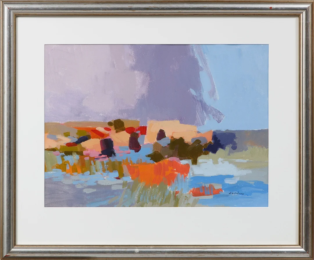 LARS ANDERSSON BJÖNNI. Landskapskomposition, oljemålning, signerad. — Paintings — Göteborgs Auktionsverk