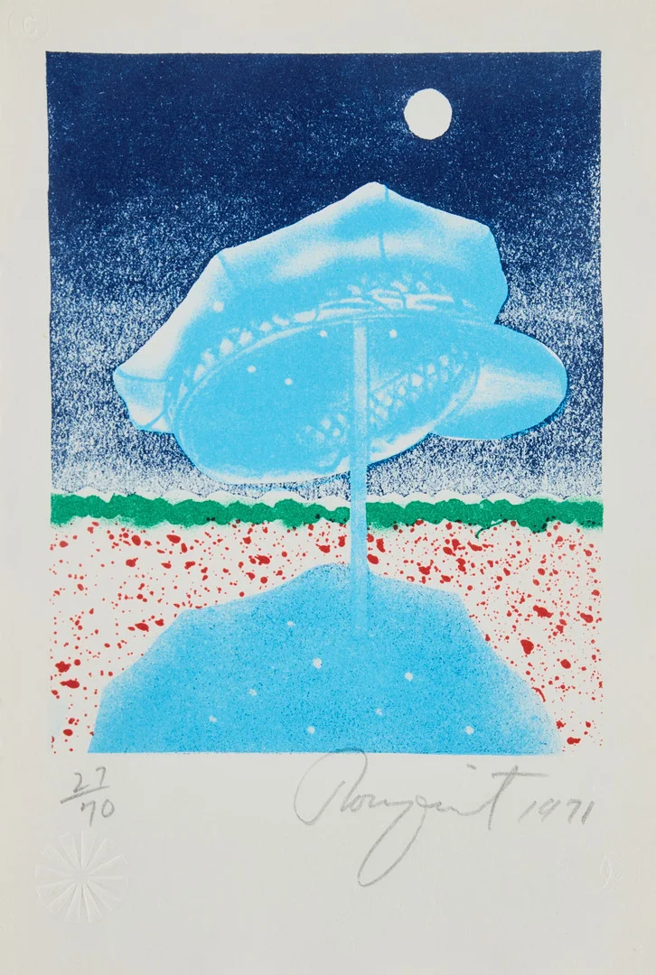 JAMES ROSENQUIST. "Delivery Hat". — Engravings & Prints — Stockholms Auktionsverk Magasin 5