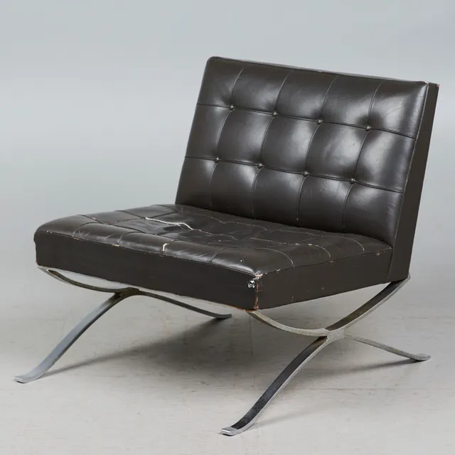 HANS KAUFELD. Hans Kaufeld, Sessel / Lounge Chair, Stahl, verchromt, Leder, 1960er Jahre, Deutschland.