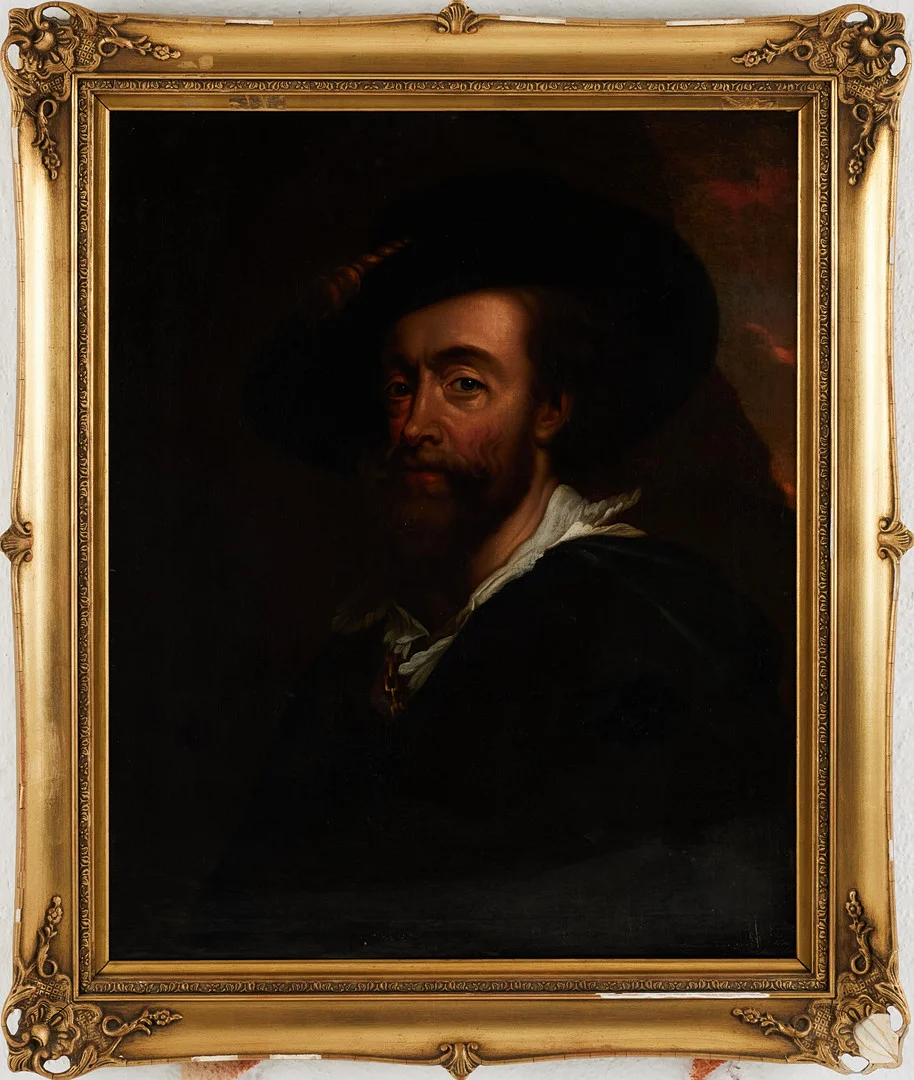 PETER PAUL RUBENS, kopia efter, 1800-tal, konstnärens självporträtt. Oljemålning på duk. — Paintings — Stockholms Auktionsverk Magasin 5