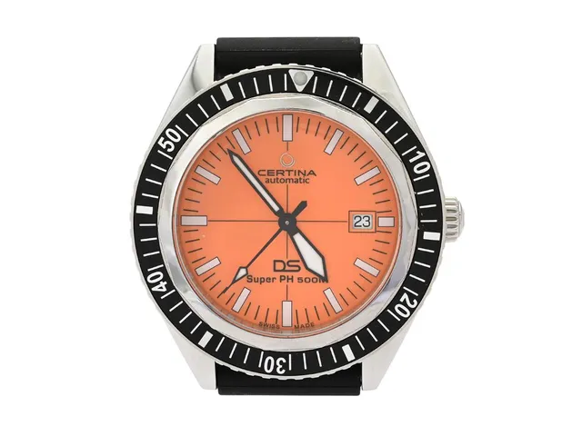 CERTINA, DS, Super PH 500M, "VDST", Cal Powermatic 80 (ETA C07611), Serie nr. P5TSK6BHJ, Ref nr. C037.407.17.280.10, Boett nr. C037407A, herrur, 43 mm, stål, automatisk, safirglas, datum, gummiabnd, originalspänne i stål, ca 2020, box, ytterkartong.