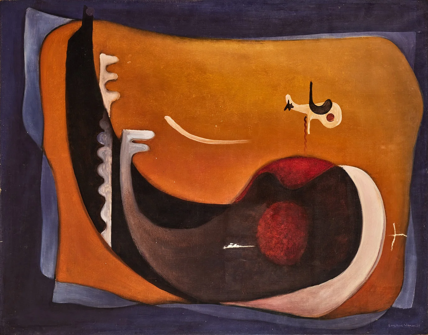 LAMBERT WERNER. Utan titel (63), olja på duk, 73 x 92 cm. — Paintings — Stockholms Auktionsverk Fine Art