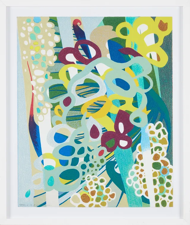KARL AXEL PEHRSON. abstrakt komposition, serigrafi, signerad och numrerad 10/150.