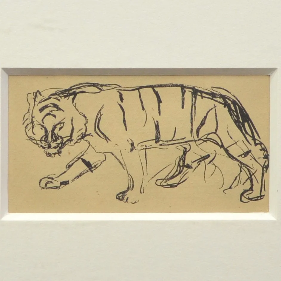 EDVARD MUNCH (1863-1944). SCHREITENDER TIGER, LITHOGRAPHIE, 1908/ 1920. — Engravings & Prints — Kunst- und Auktionshaus Kleinhenz