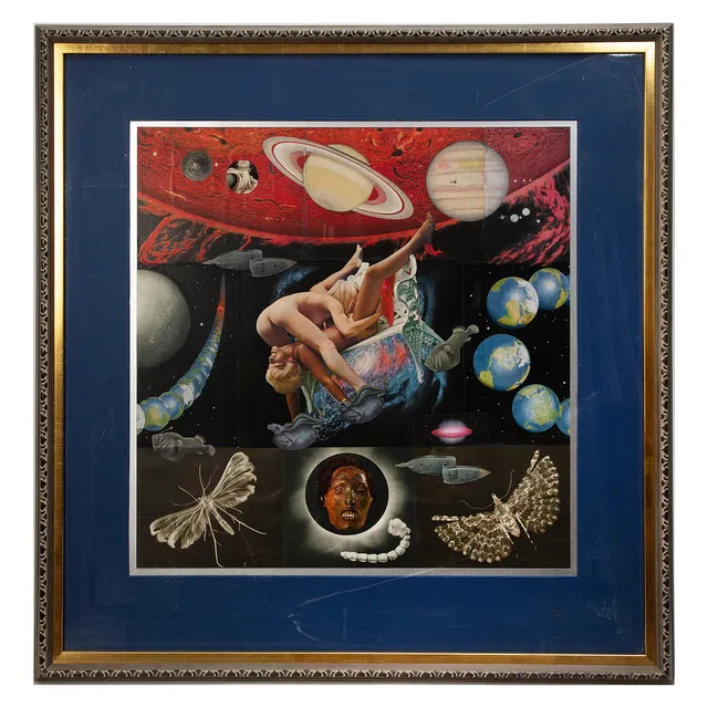 MAX WALTER SVANBERG. Collage, signerad.