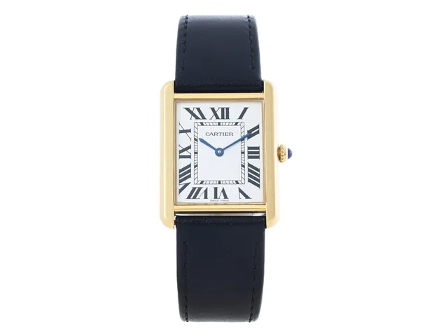 CARTIER, Tank Solo, Cal 690, Ref nr. W1018855, Boett nr. 750294NX/2742, herrur, 27,4 x 28 (34,8) mm, guld/stål, quartz, safirglas, läderband, originalspänne i 18K guld, cert, mars 2010, box (skadad), ytterkartong.