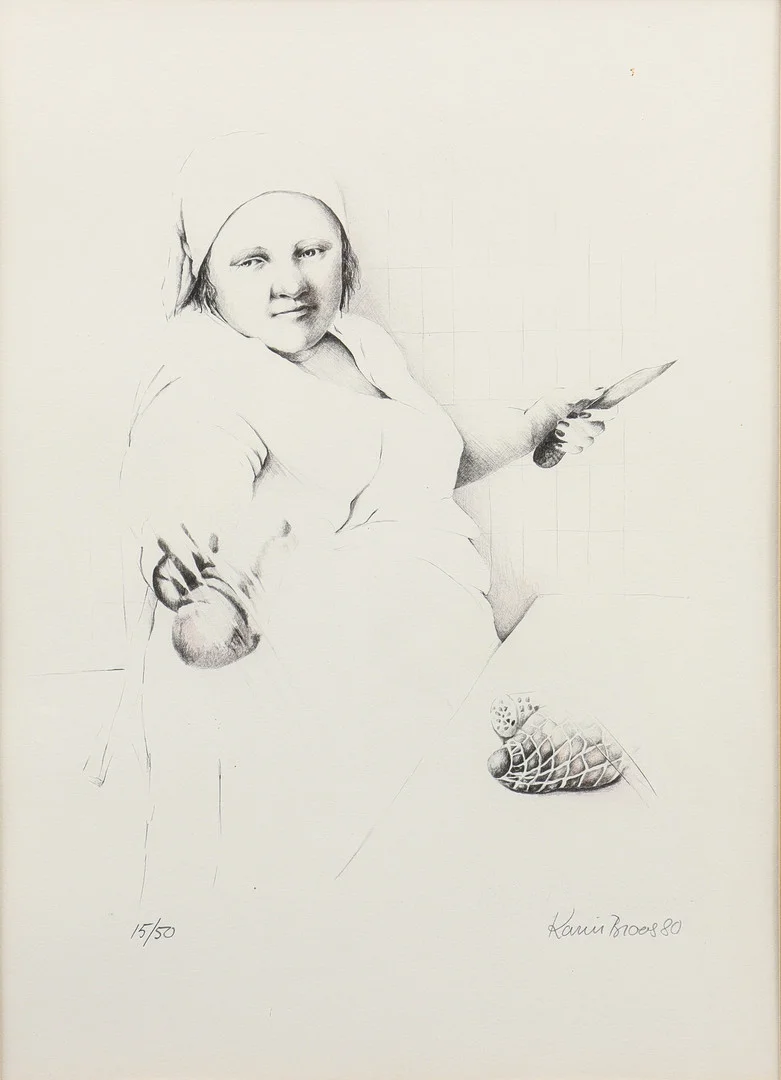 KARIN BROOS. I Charken. — Engravings & Prints — Karlstad Hammarö Auktionsverk