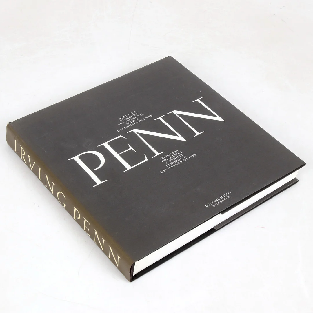 IRVING PENN. Fotobok, Lundström, Jan-Erik & Hård af Segerstad, Ulf, texter. Moderna Museet Stockholm. — Books — Stadsauktion Sundsvall