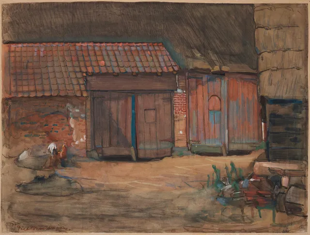 Piet Mondrian, Ladugårdsdörrar i Brabant.