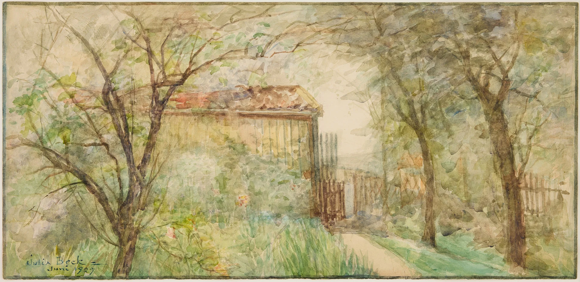 JULIA BECK. Summer-green garden. — Paintings — Stockholms Auktionsverk Fine Art