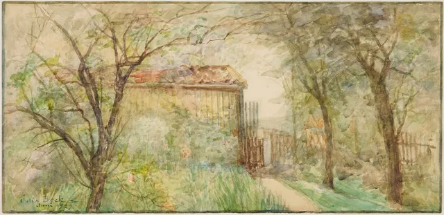 JULIA BECK. Summer-green garden.