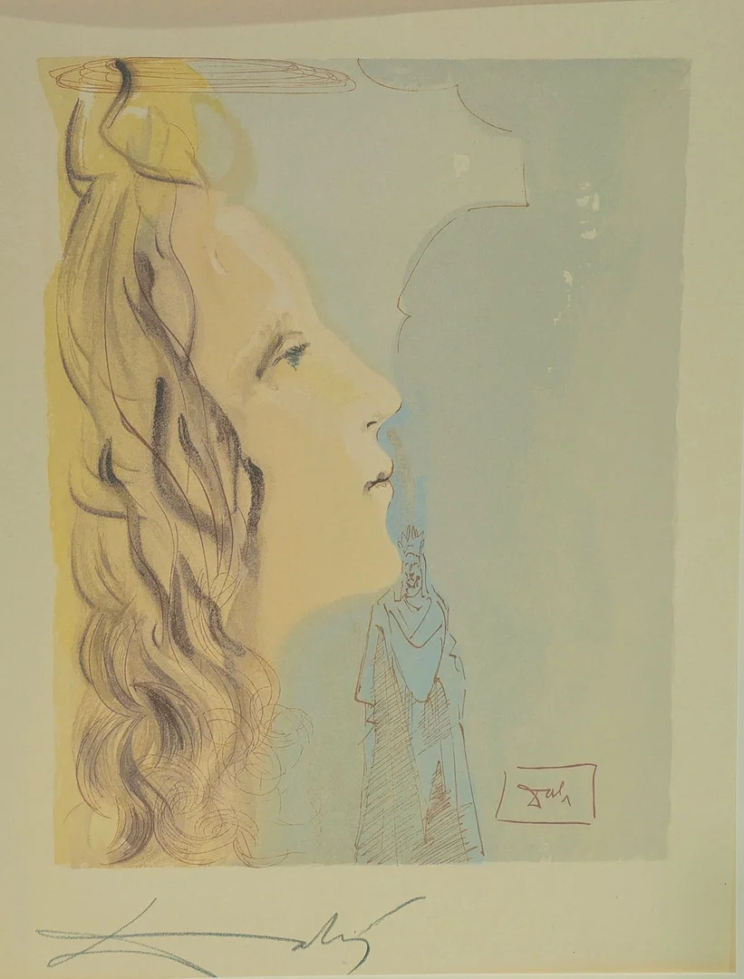 SALVADOR DALÍ. "La Divina Comedia", litografía firmada en plancha y a lápiz sobre papel. — Engravings & Prints — Arce Auctions