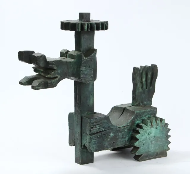 Robert Jacobsen. Sculpture, solid bronze, H.51 cm, approx. 20 kg.