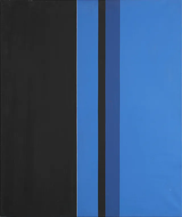 Guyard, Marc — Komposisjon i blått og sort, 1990