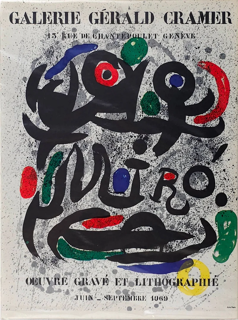 JOAN MIRÓ. SEGÚN. "GALERIE GÉRALD CRAMER". LITOGRAFÍA OFFSET SOBRE PAPEL. — Engravings & Prints — Barcelona Auctions