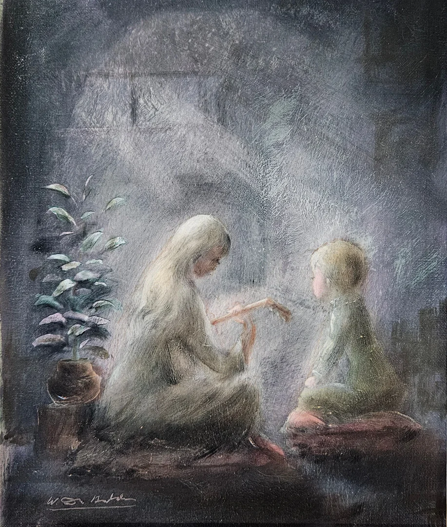 WALTER DU HALDE. Olja på duk, signerad. — Paintings — Auktionshuset Thörner & Ek
