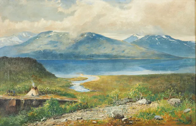 OLOF HERMELIN. Fjällandskap.