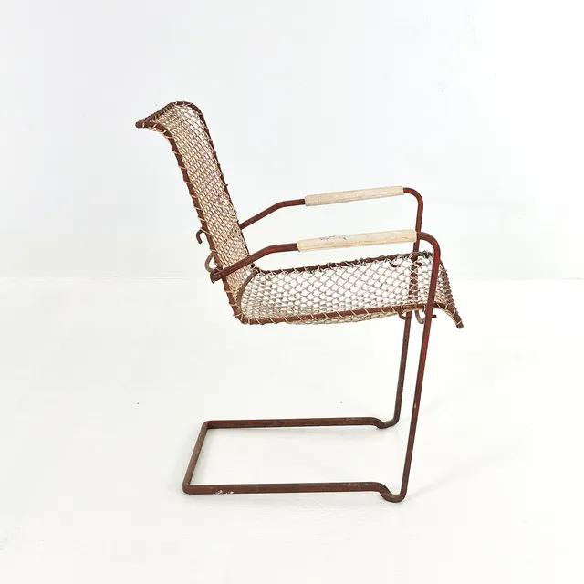 TRÄDGÅRDSSTOL, "P-40", Grythyttan Stålmöbler, 1950/60-tal.