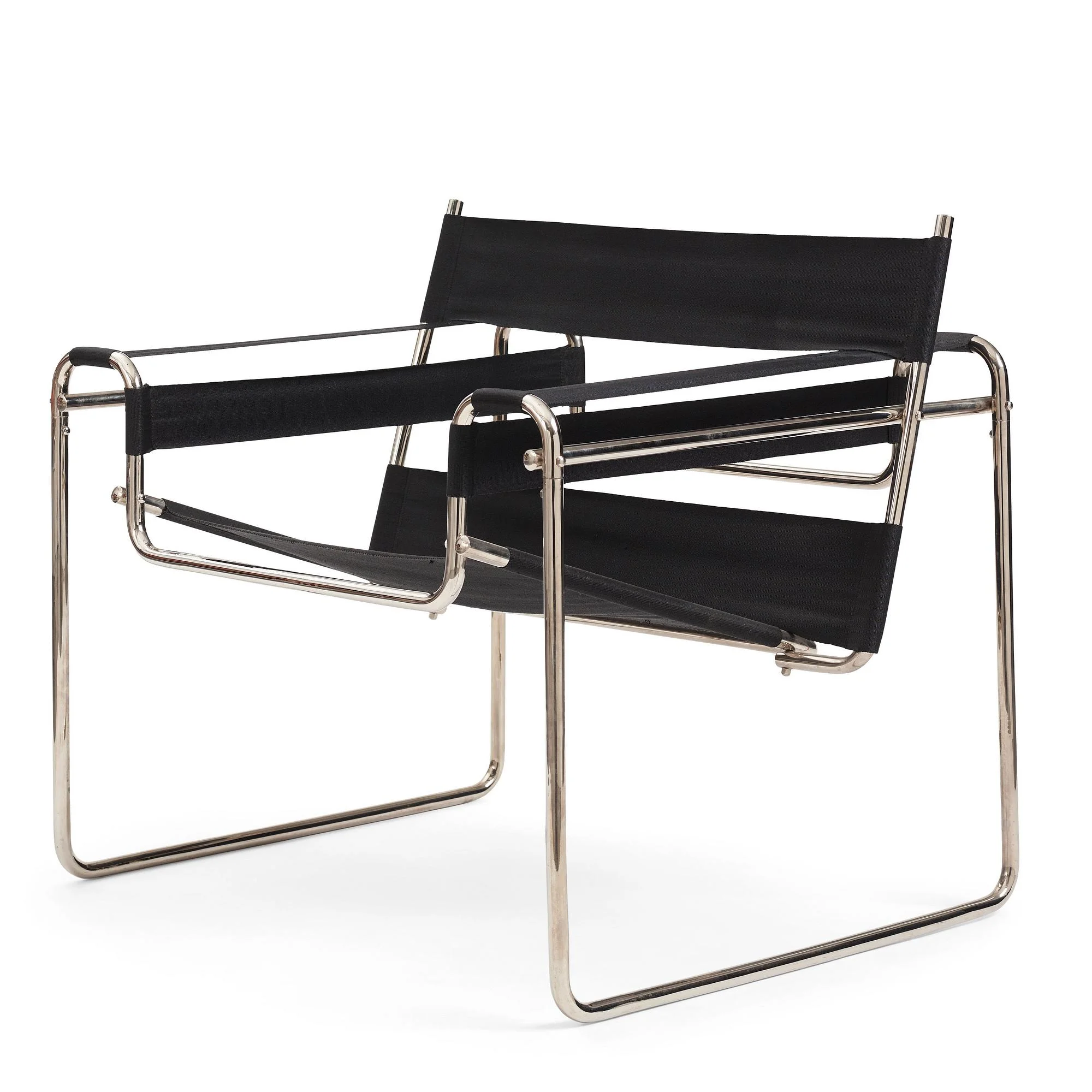 Marcel Breuer, fåtölj, första versionen av modell "B3", Standard Möbel, Tyskland ca 1926-1927. — Bukowskis