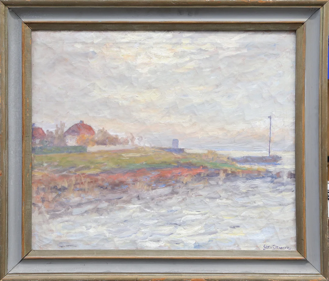 SVEN SVENSSON. OLJA, på duk, signerad. — Paintings — Kalmar Auktionsverk